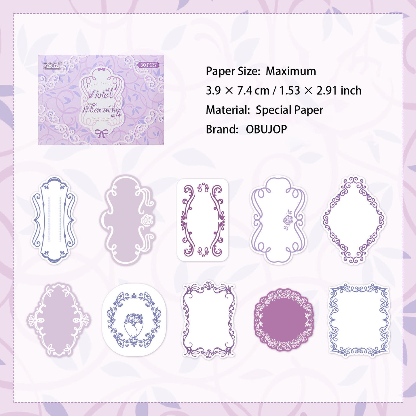 20 Pcs Emossed Paper and Journal Paper DSXS