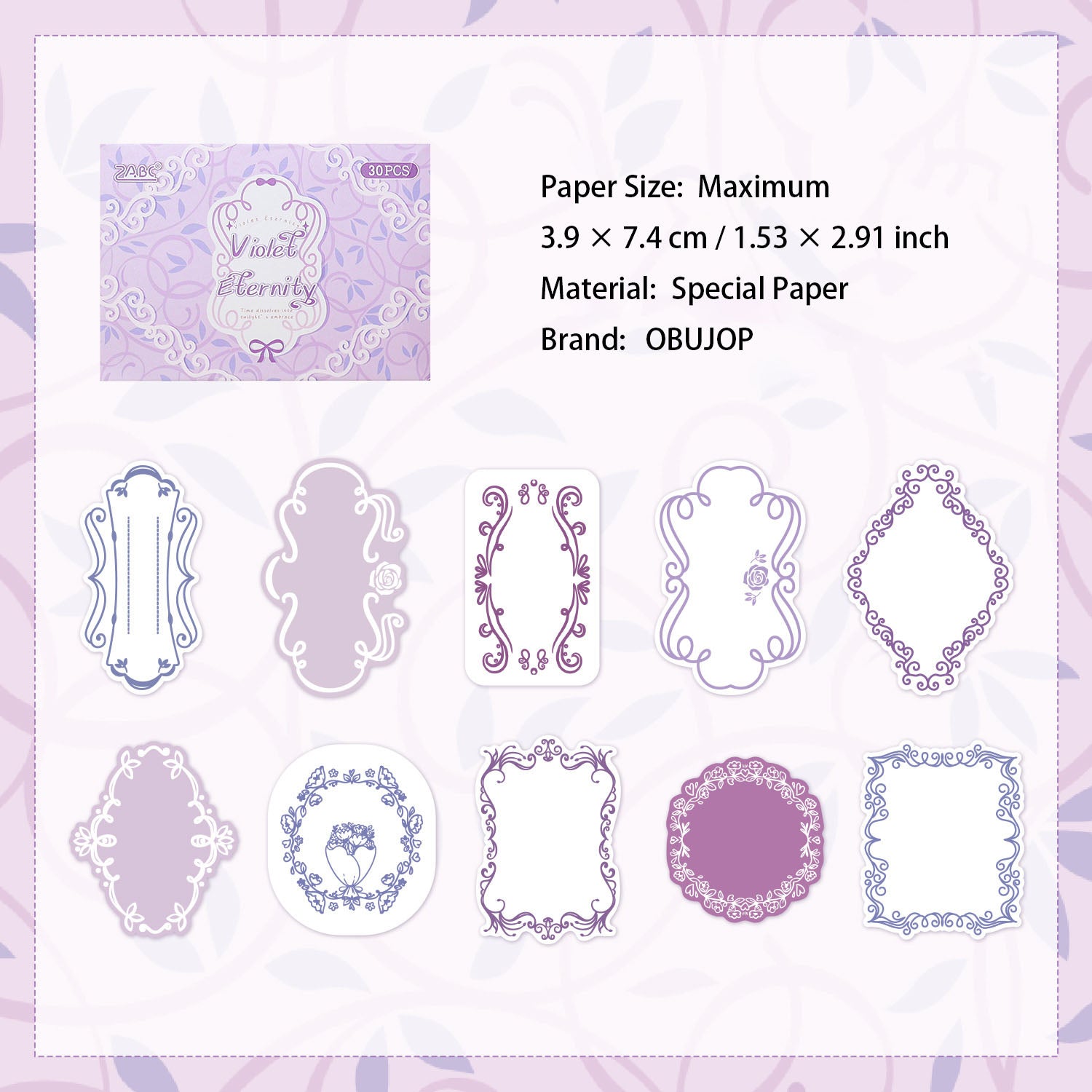 20 Pcs Emossed Paper and Journal Paper DSXS