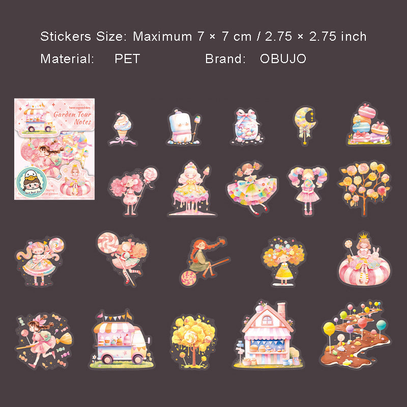 20 Pcs Fairy Childhood PET Stickers HYYWJ