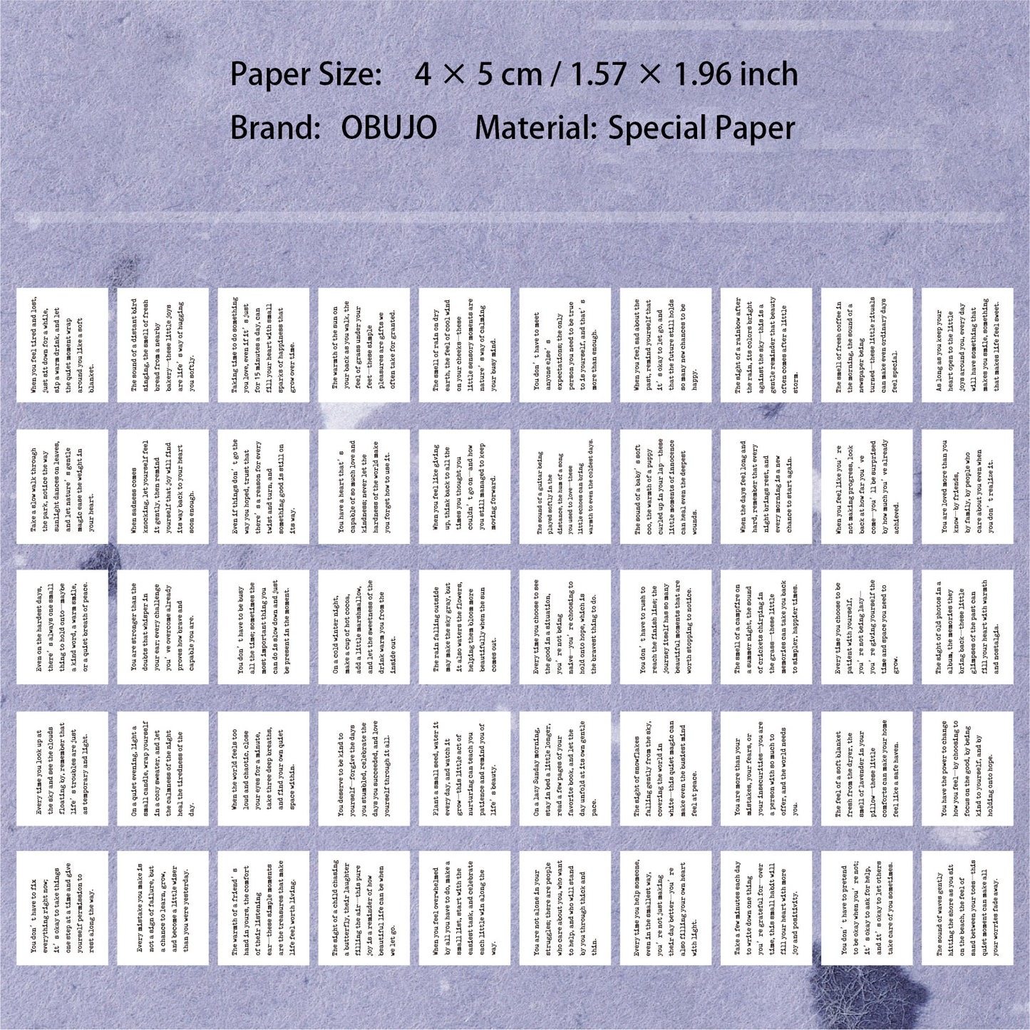 50 Pcs Dictionary Theme Journal Paper CHXL