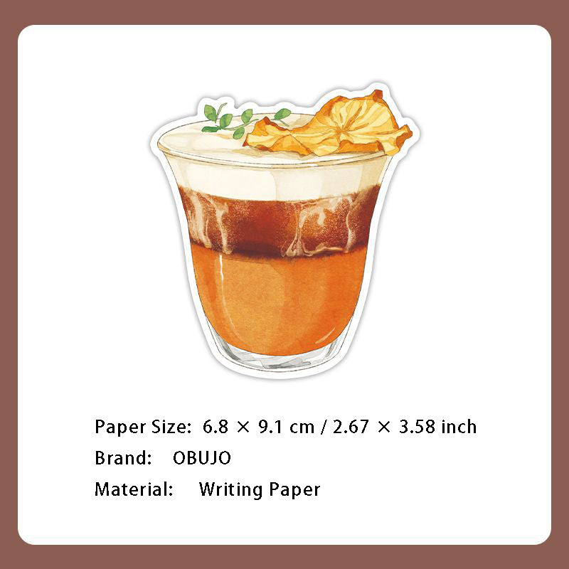 30 Sheets Coffee Theme Sticky Note KFND