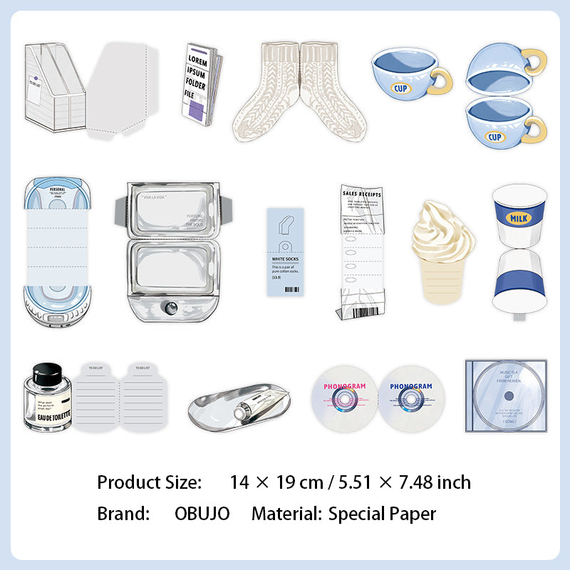 15 Pcs Convenience Store Themed Journal Paper ZMBLD