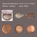 10 Pcs Vinage Dishes Cardstock Stickers GDCP