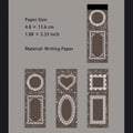 30 Sheets Pre-cut Vintage Notepad XCXL