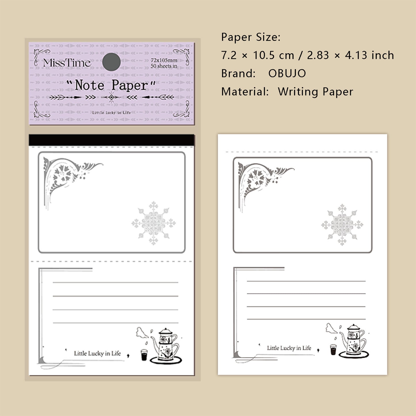 20 Sheets Vitnage Notepad YCYX