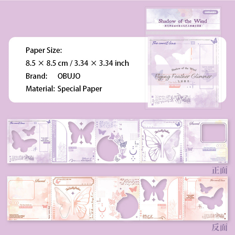 10 Pcs Hollow Cutout Journal Paper SCLK