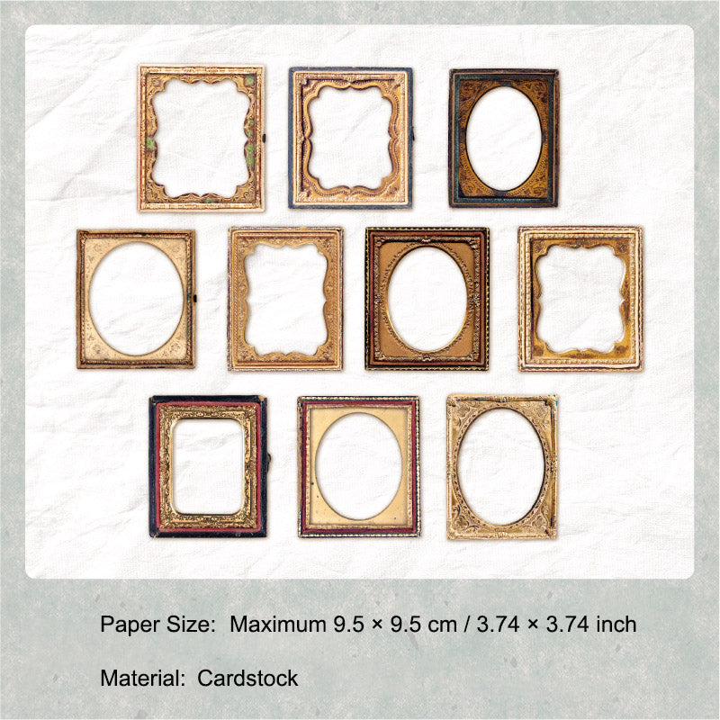 10 Pcs Vinage Frame Cardstock Paper CZAY