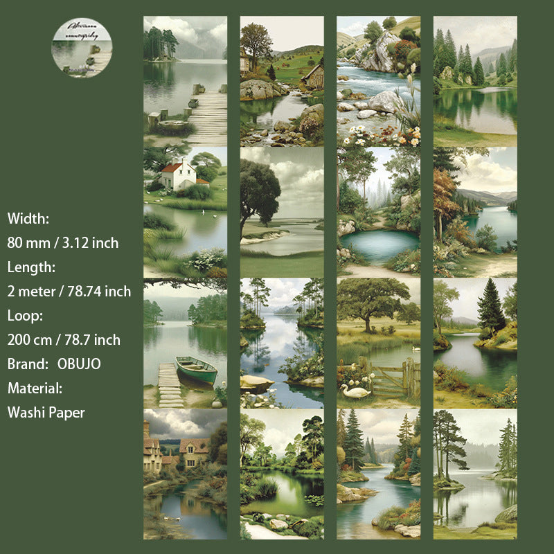 1 Roll Fantasy Landscape Washi Tape WHXY