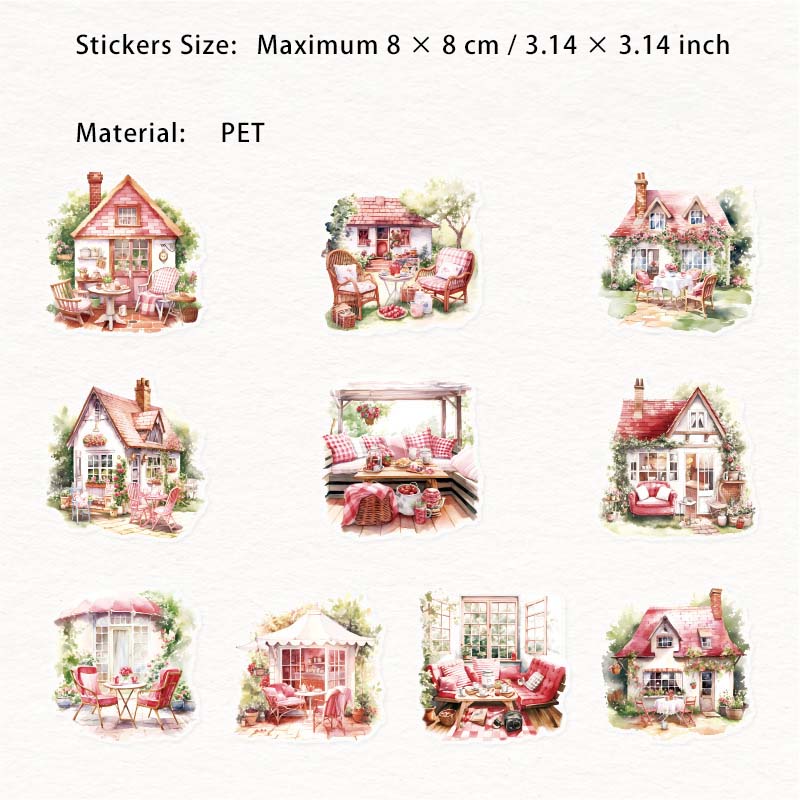 20 Pcs Home Daily Life PET Stickers JJRC