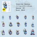 15 Pcs Garden Lamp PET Stickers YHZD