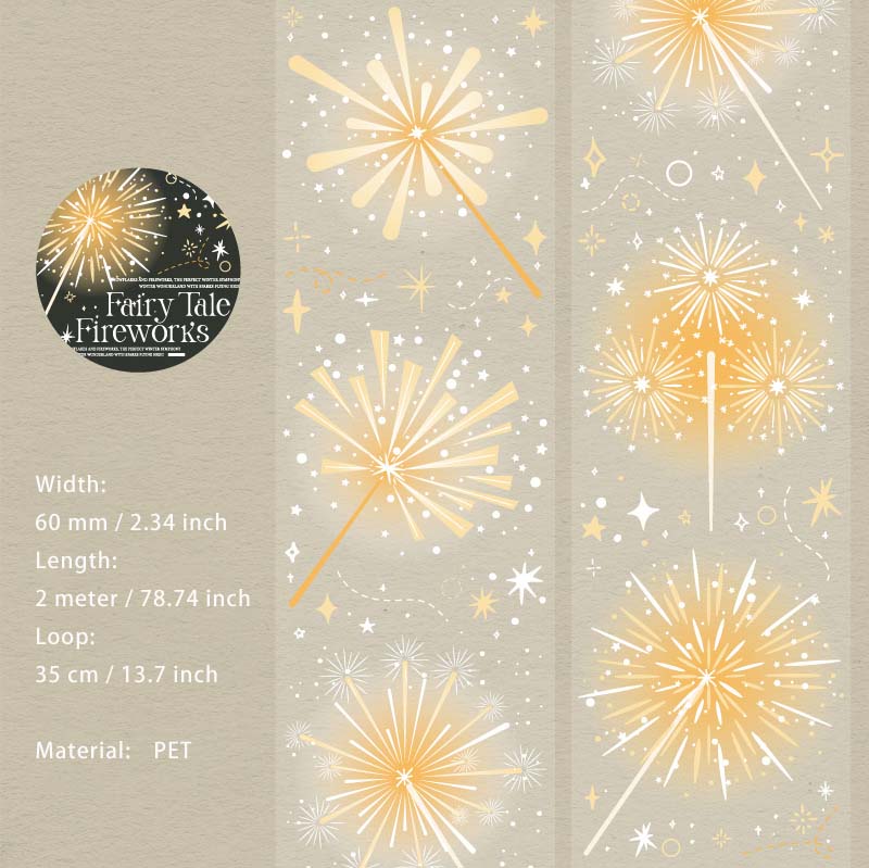 1 Roll Firework PET Tape YHTH