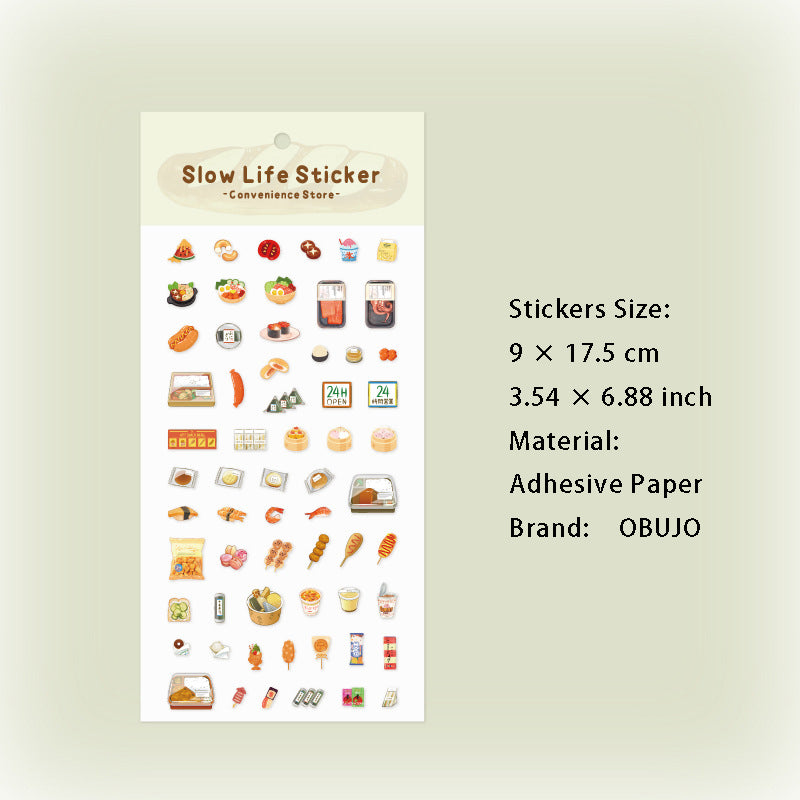1 Sheet Food Theme Planner Stickers MSHX