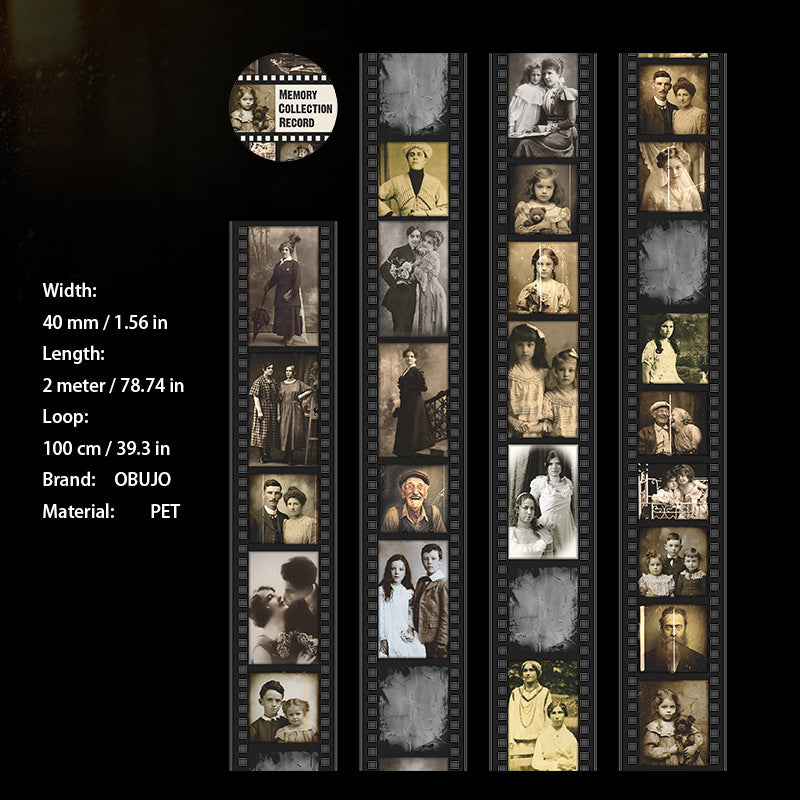 1 Roll Vintage Movie Film PET Tape HYSJL
