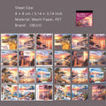 24 Sheets Seaside Town Stickers Book HBXL