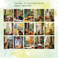 30 Pcs Window Theme Scrapbook Paper CWXL
