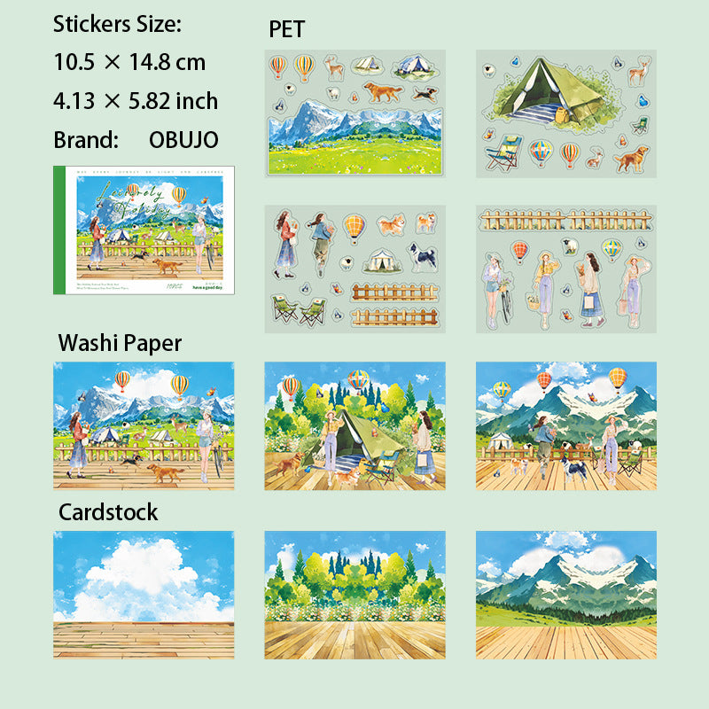 10 Sheets Holiday Theme Stickers Book YXJR