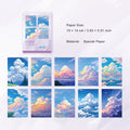 20 Pcs Oli Painting Landscape Scrapbook Paper XMFG
