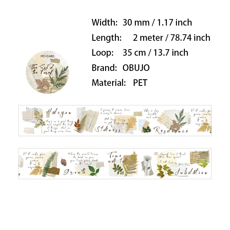 1 Roll Collage Themed PET Tape PTSY