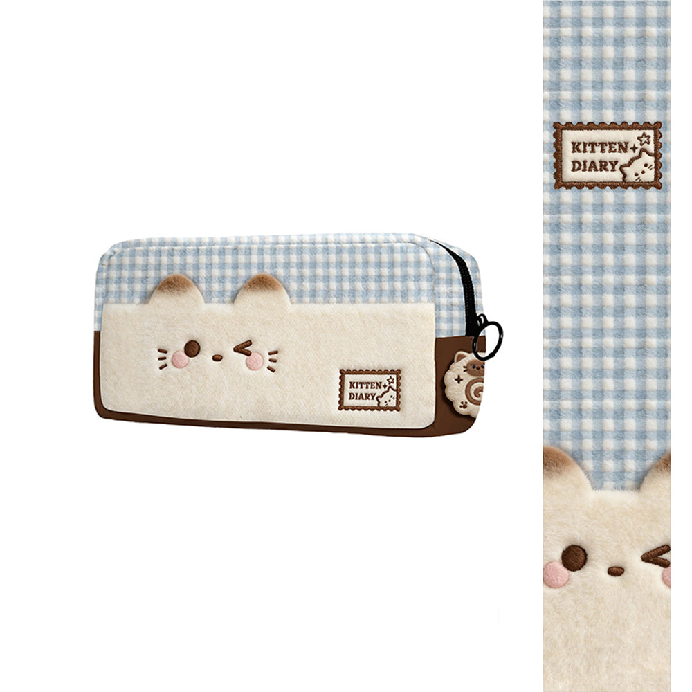 Artisan Cat Illustrator Canvas Pencil Case