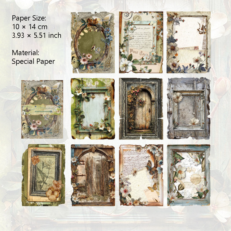 30 Pcs Vinage Scrapbook Paper AXMS
