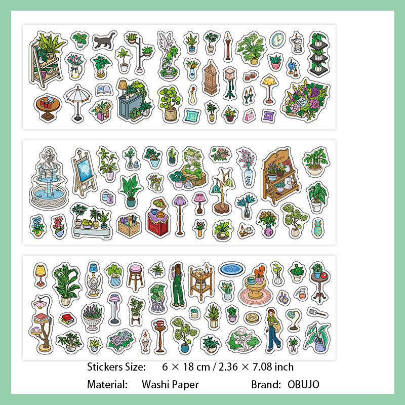 6 Pcs Life Style Planner Washi Stickers SHWD