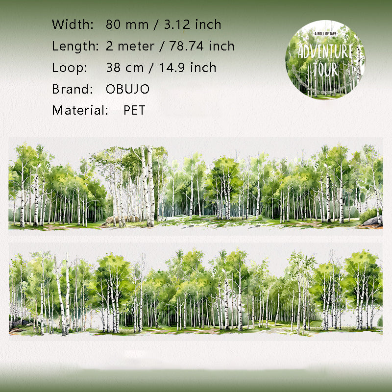 1 Roll Green Forest PET Tape NWSL