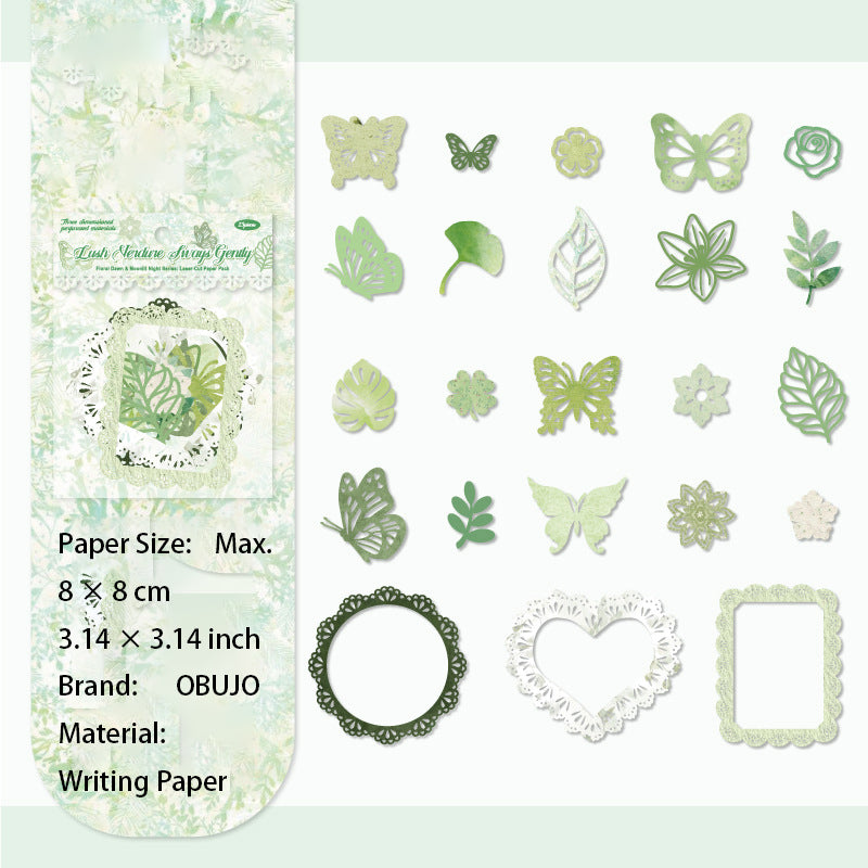 23 Pcs Hollow Cutout Paper Butterfly HCYX