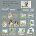 20 Pcs Windows Girl PET Stickers CTWSN