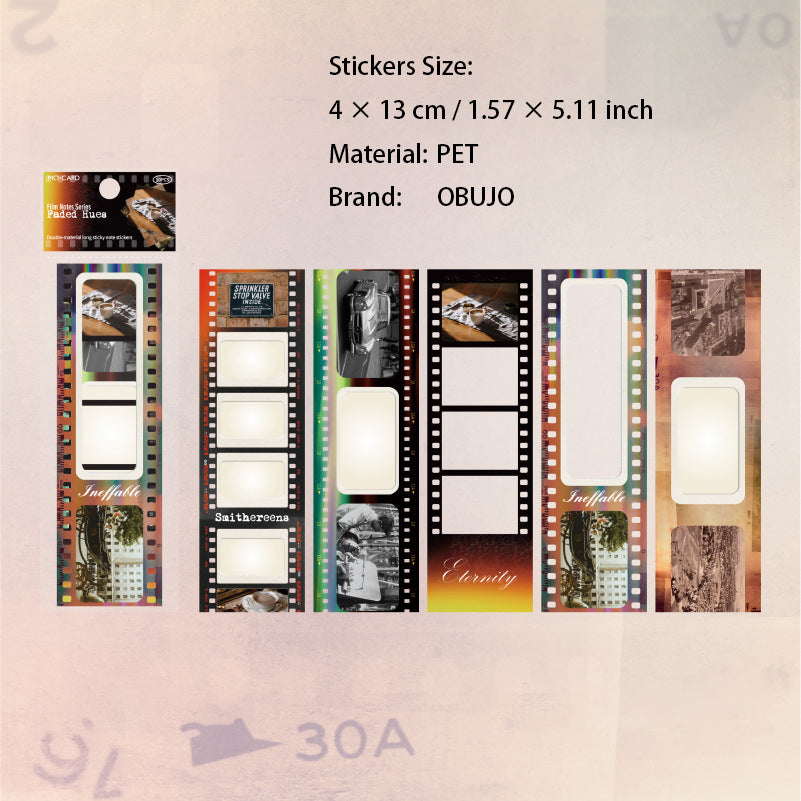 10 Pcs Movie Film PET Stickers JPBJ