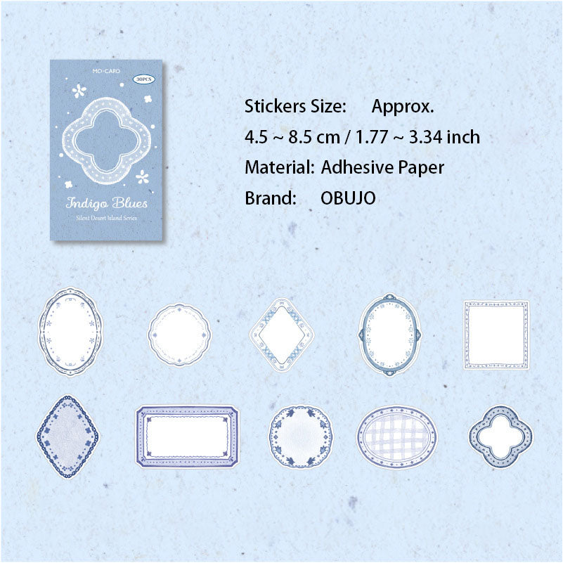 30 Pcs Vintage Notepad Stickers WSHD