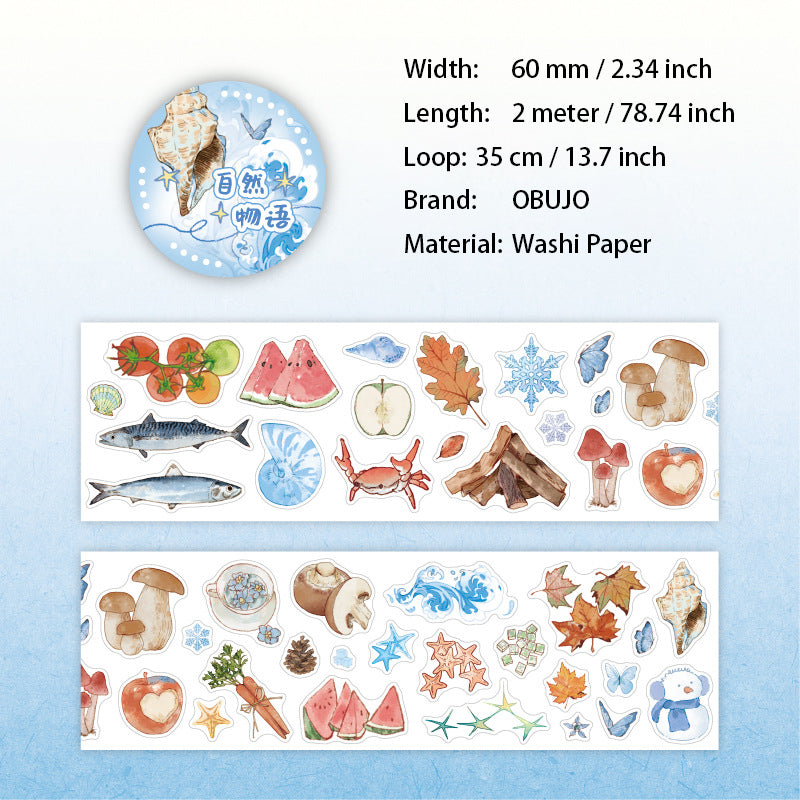 1 Roll Creative Washi Stickers Tape SHSX