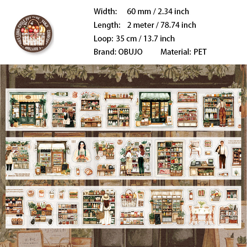 1 Roll Cozy Life PET Stickers Tape SSDJZ