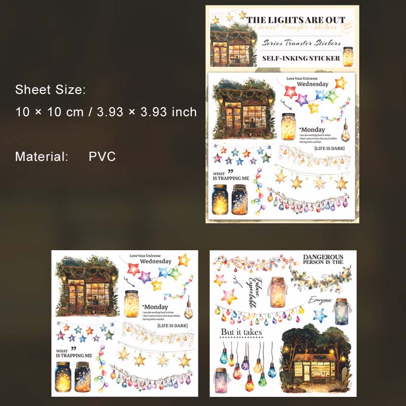 2 Sheets Street Landscape Transfer Stickers DHLSTX