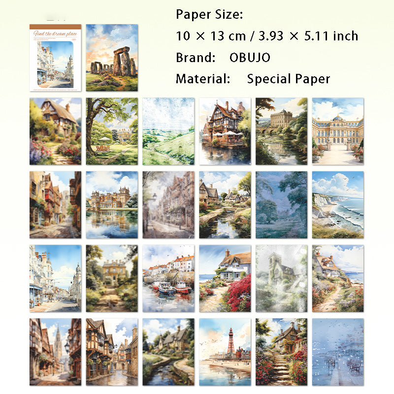 50 Sheets Travel Journal Paper Book XMZL