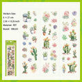 6 Sheets Vegetable Fruit PET Stickers ZRSG