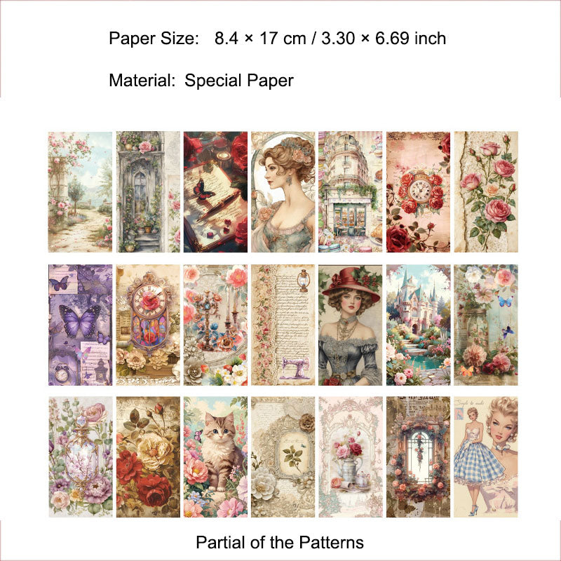 100 Pcs Vintage Junk Journal Paper PTYS