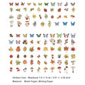 200 Pcs Vintage Journal Stickers and Paper SYCS