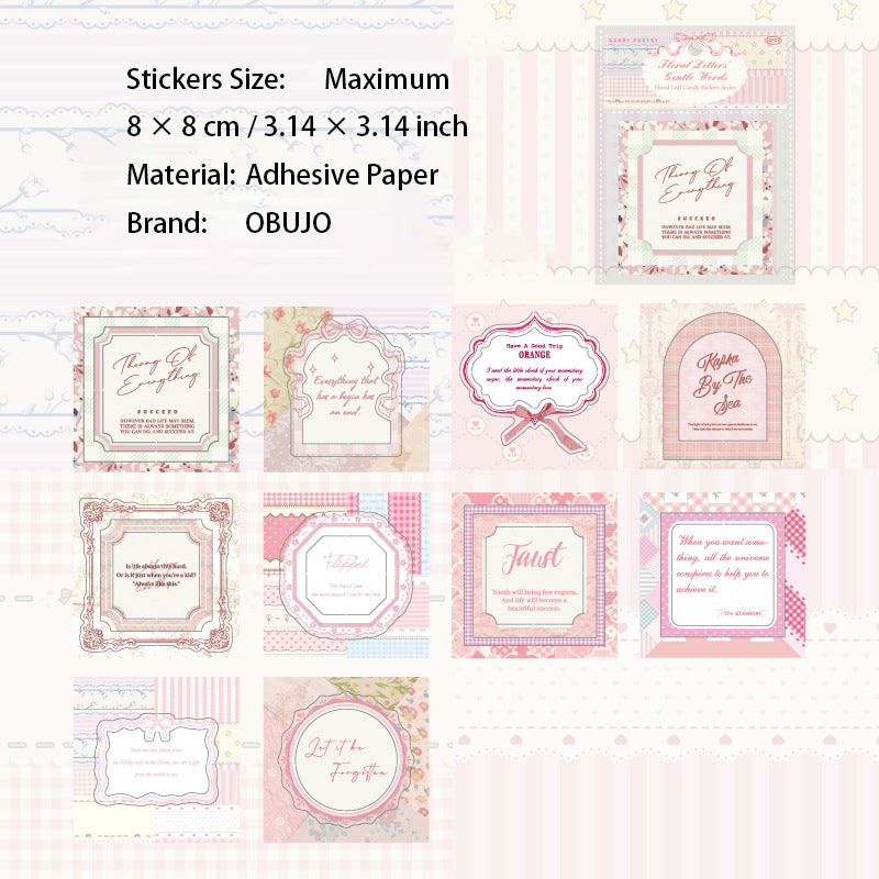 20 Pcs Aesthetic Frame Stickers ZHYFT