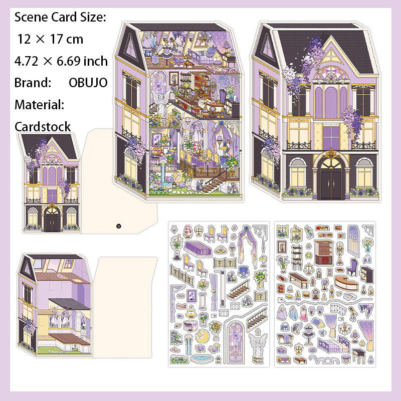 3D Loft Scene DIY Stickers Kit WDXW22