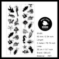 1 Roll Black Blurry Art Stickers Tape WDDX
