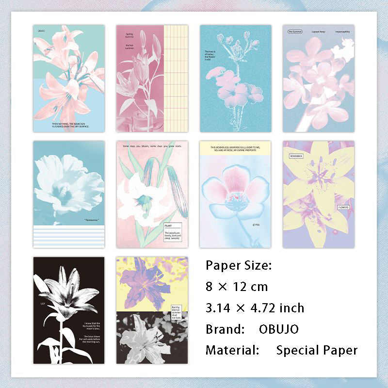 10 Pcs Aesthetic  Journal Paper MRJJ