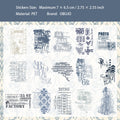 15 Pcs Vintage PET Stickers BGBC