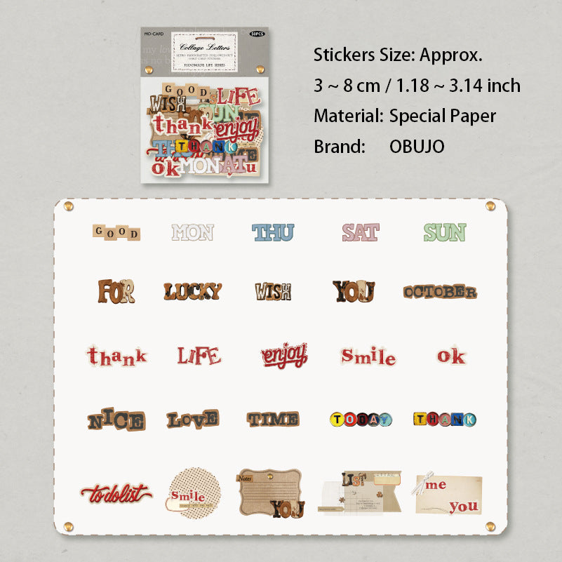 50 Pcs Vintage Gadgets Junk Journal Stickers SZSH