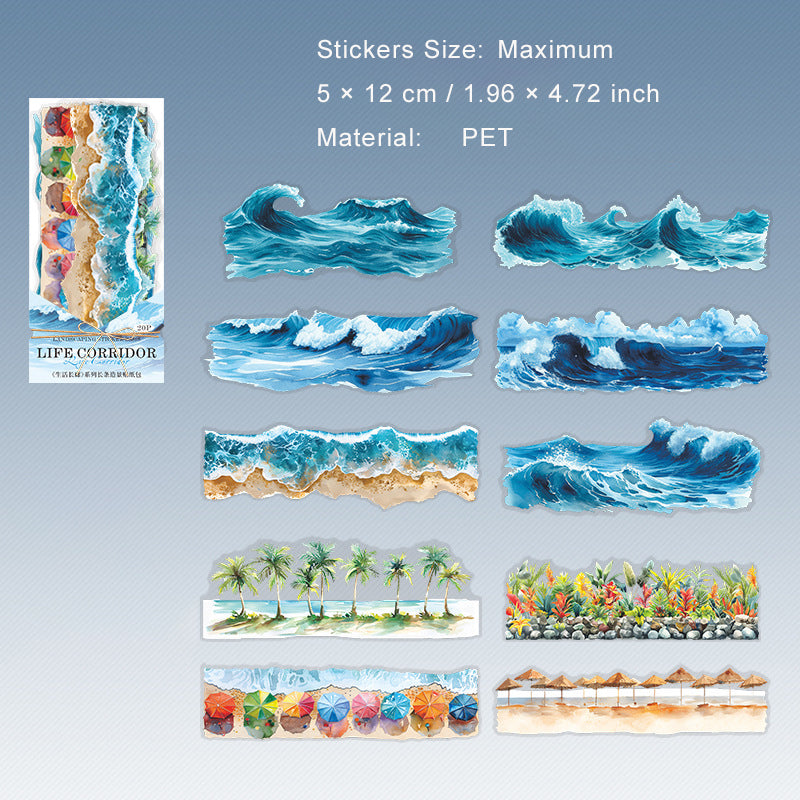 20 Pcs Creative PET Stickers SHCL