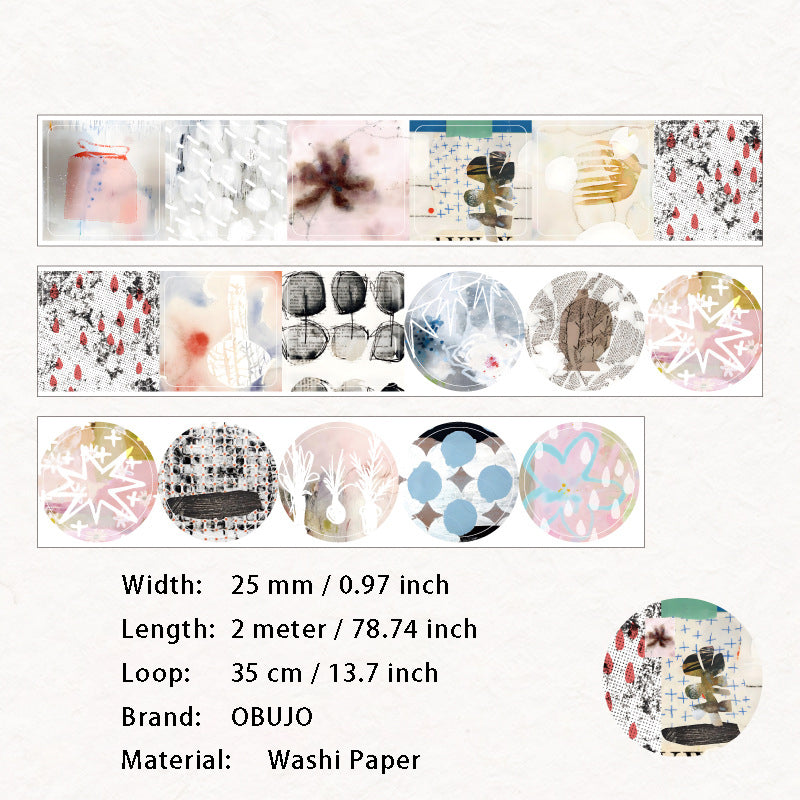 1 Roll Creative Washi Stickers Tape WXPJ