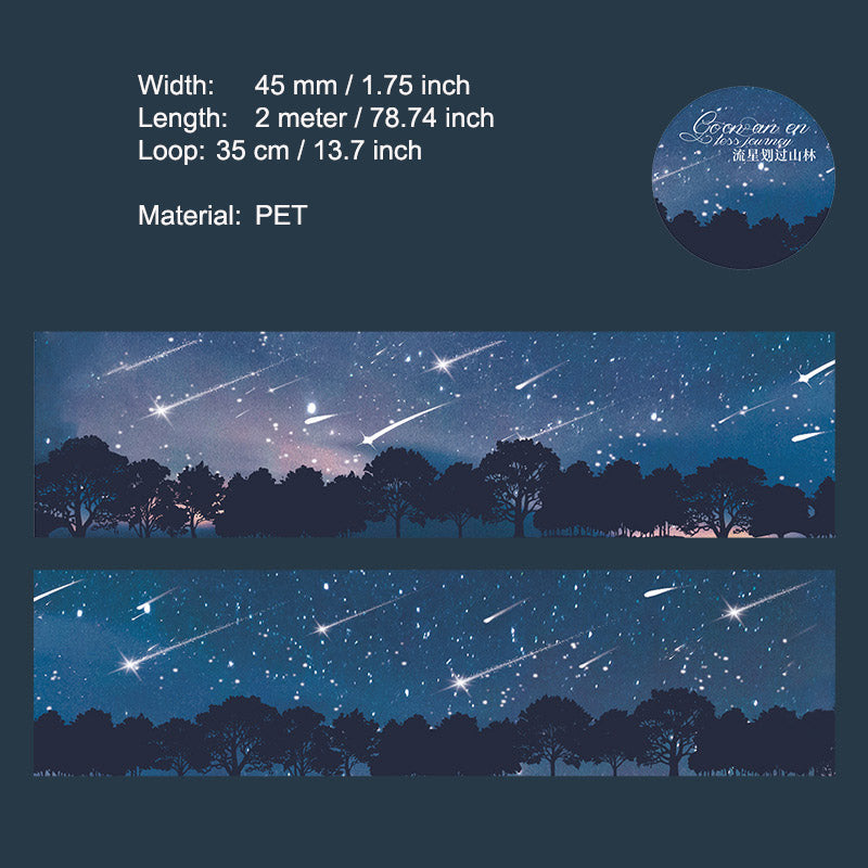 1 Roll Travel Landscape PET Tape WJLT