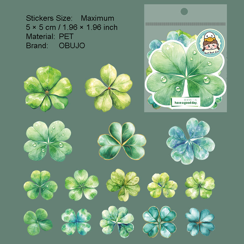 45 Pcs Leaf PET Stickers YPSY