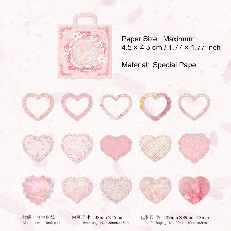 30 Pcs Lace Edged Background Paper LSGY