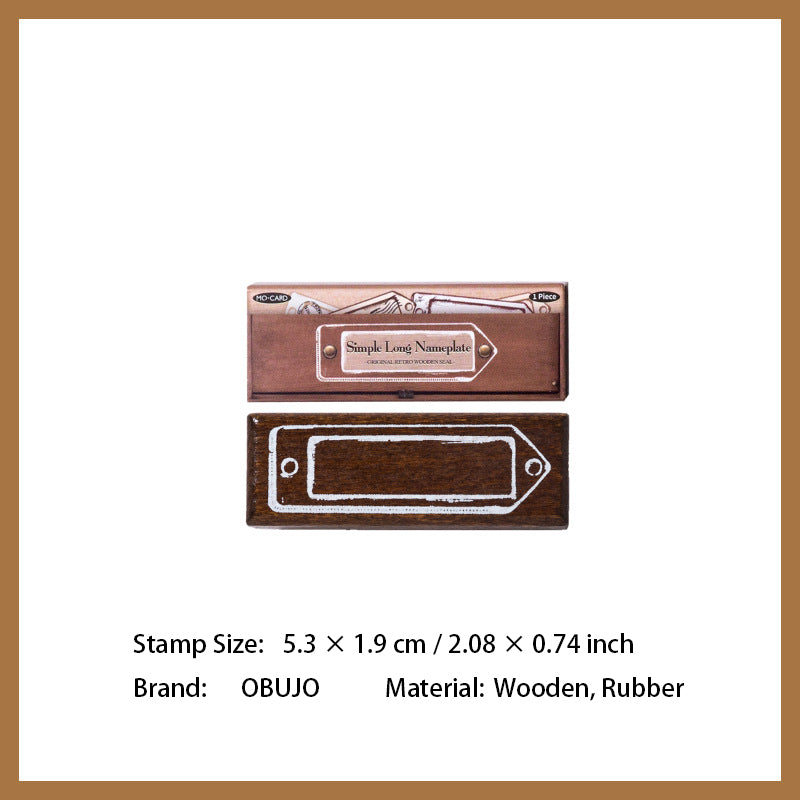 Vitnage Notepad Themed Wooden Stamp BKDAS