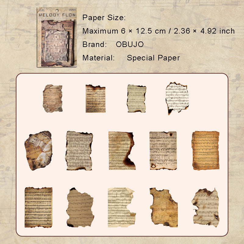 28 Sheets Embossed Vintage Scrapbook Paper FGYJ